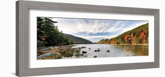 Jordan Pond Panorama-Larry Malvin-Framed Photographic Print