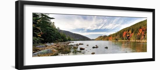 Jordan Pond Panorama-Larry Malvin-Framed Photographic Print