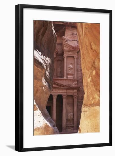 Jordan, the Treasury at Petra-Steve Roxbury-Framed Photographic Print