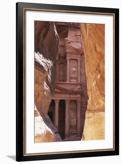 Jordan, the Treasury at Petra-Steve Roxbury-Framed Photographic Print