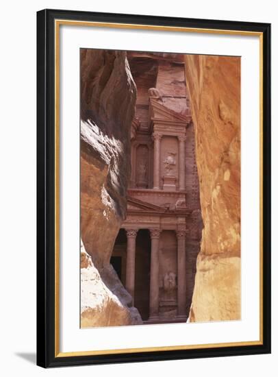 Jordan, the Treasury at Petra-Steve Roxbury-Framed Photographic Print