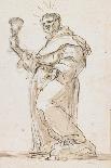Standing Male Saint Holding a Chalice, Late 17th Century-Jorge Preu-Giclee Print