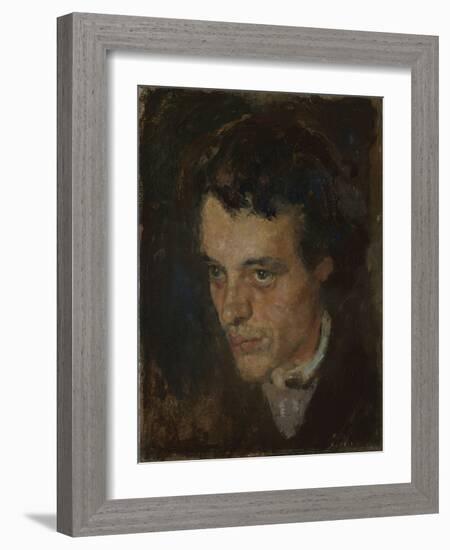 Jorgen Sorensen, 1885 (Oil on Canvas)-Edvard Munch-Framed Giclee Print