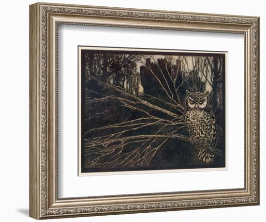 Jorinda as Owl-Arthur Rackham-Framed Photographic Print