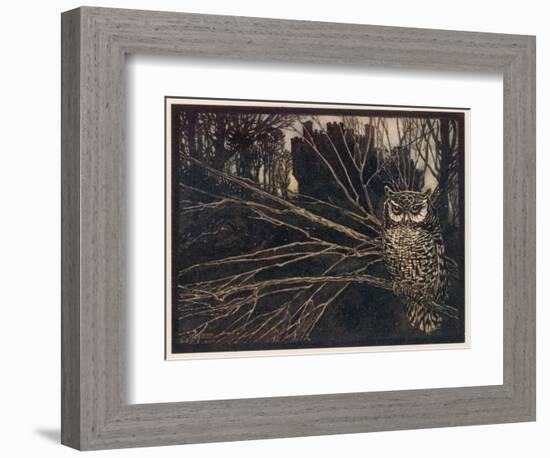 Jorinda as Owl-Arthur Rackham-Framed Photographic Print