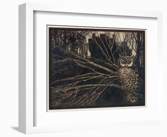 Jorinda as Owl-Arthur Rackham-Framed Photographic Print