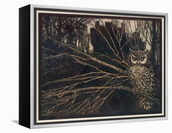 Jorinda as Owl-Arthur Rackham-Framed Premier Image Canvas