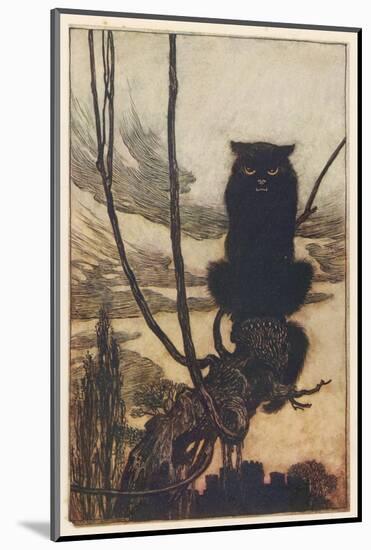 Jorinda as Owl-Arthur Rackham-Mounted Photographic Print