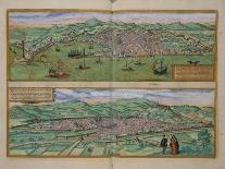 Map of Genoa and Florence, from Civitates Orbis Terrarum by Georg Braun-Joris Hoefnagel-Giclee Print