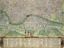 Map of Genoa and Florence, from Civitates Orbis Terrarum by Georg Braun-Joris Hoefnagel-Giclee Print