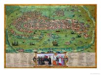 Map of Milan, from "Civitates Orbis Terrarum" by Georg Braun and Frans Hogenburg, circa 1572-Joris Hoefnagel-Giclee Print