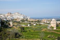 View on the Center of Ostuni, Puglia, Italy-Jorisvo-Framed Photographic Print