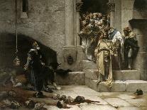 King Ramiro II Ordering Beheading of Disobedient Nobles-Jose Casado Del Alisal-Framed Art Print
