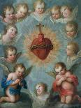 Sacred Heart of Jesus Surrounded by Angels, c.1775-Jose de or Joseph Paez-Premier Image Canvas