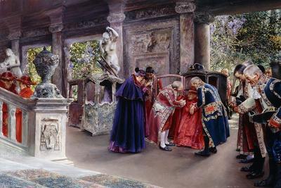 A Game Of Chess by José Gallegos Y Arnosa - Artvee