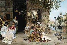 A Fiesta on a Sevillan Terrace, 1891-Jose Gallegos Y Arnosa-Framed Giclee Print