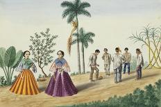 Manila and Its Environs: Mestizas Promenading-Jose Honorato Lozano-Giclee Print