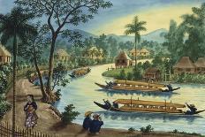 Manila and Its Environs: A Scene on the Pasig River-Jose Honorato Lozano-Giclee Print