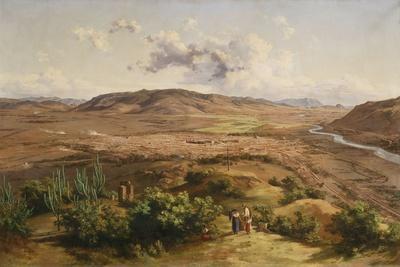 Valley of Oaxaca, 1888 (Oil on Canvas) Giclee Print - Jose Maria