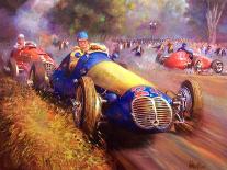 Juan Manuel Fangio Mille Miglia 1953 (Acrylic over Canvas, 2017)-Jose Maria Villafuerte-Framed Giclee Print