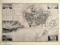 Map of Barcelona-Jose Mas y Vila-Mounted Art Print
