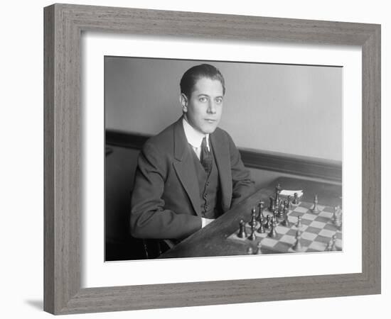 José Raúl Capablanca Y Graupera, 1915-null-Framed Photographic Print