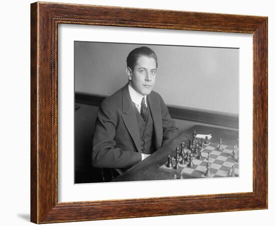 José Raúl Capablanca Y Graupera, 1915-null-Framed Photographic Print