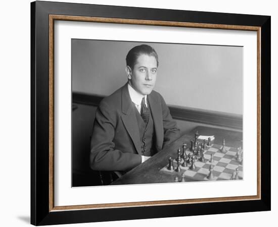 José Raúl Capablanca Y Graupera, 1915-null-Framed Photographic Print