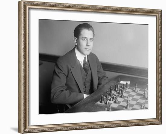 José Raúl Capablanca Y Graupera, 1915-null-Framed Photographic Print