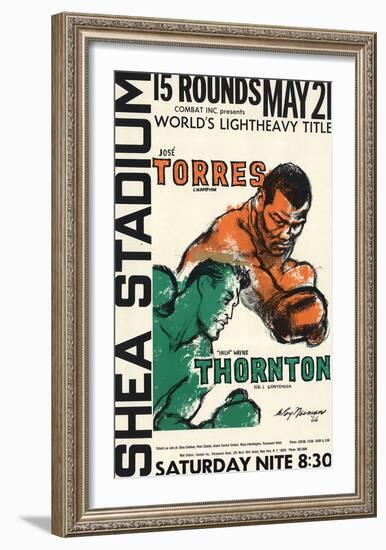 Jose Torres Vs. "Irish" Wayne Thornton-LeRoy Neiman-Framed Premium Edition