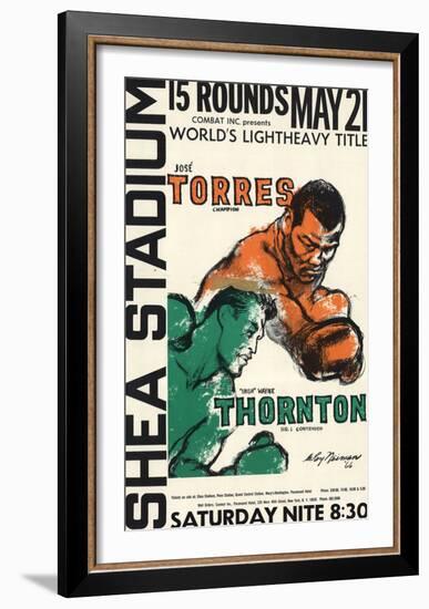 Jose Torres Vs. "Irish" Wayne Thornton-LeRoy Neiman-Framed Premium Edition