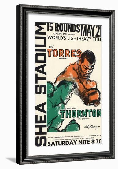 Jose Torres Vs. "Irish" Wayne Thornton-LeRoy Neiman-Framed Premium Edition