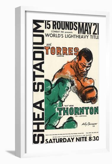 Jose Torres Vs. "Irish" Wayne Thornton-LeRoy Neiman-Framed Premium Edition