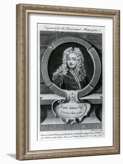 Joseph Addison, Esquire (1672-1719) Illustration for the Universal Magazine, 1748-Godfrey Kneller-Framed Giclee Print