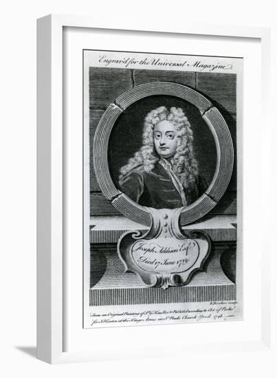 Joseph Addison, Esquire (1672-1719) Illustration for the Universal Magazine, 1748-Godfrey Kneller-Framed Giclee Print