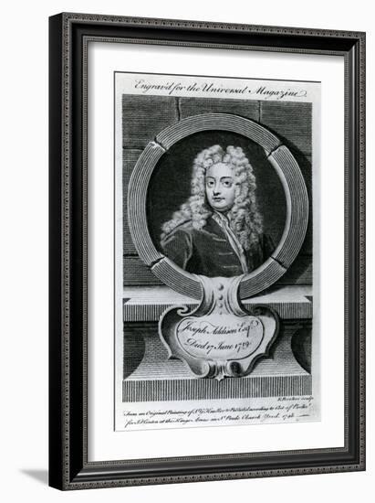 Joseph Addison, Esquire (1672-1719) Illustration for the Universal Magazine, 1748-Godfrey Kneller-Framed Giclee Print