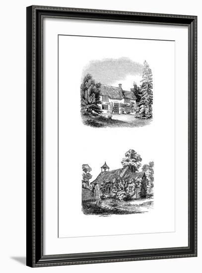 Joseph Addison's Birthplace at Milston Near Amesbury, Wiltshire-null-Framed Giclee Print