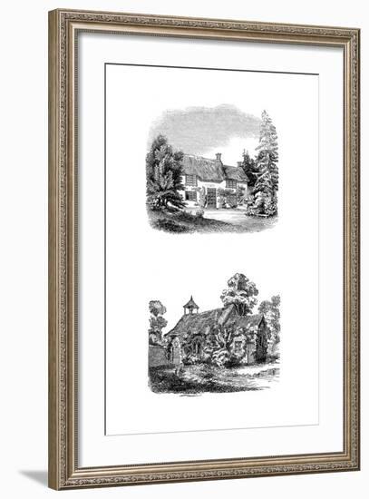 Joseph Addison's Birthplace at Milston Near Amesbury, Wiltshire-null-Framed Giclee Print