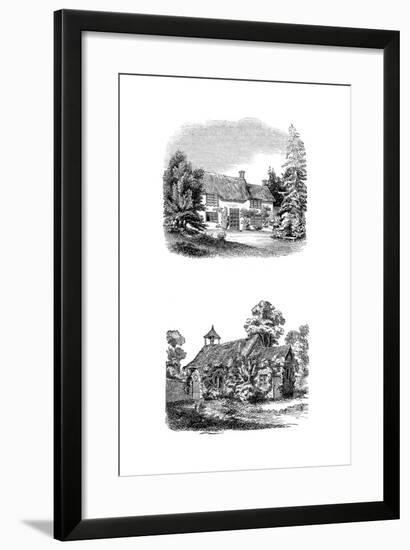 Joseph Addison's Birthplace at Milston Near Amesbury, Wiltshire-null-Framed Giclee Print