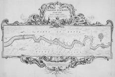 Map of the River Thames from Tilbury to Westminster, Passing Through Kent and Essex, 1740-Joseph Ames-Premier Image Canvas