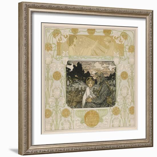 Joseph and Jesus-Heinrich Lefler-Framed Photographic Print