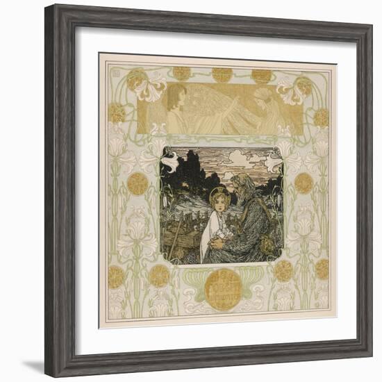 Joseph and Jesus-Heinrich Lefler-Framed Photographic Print