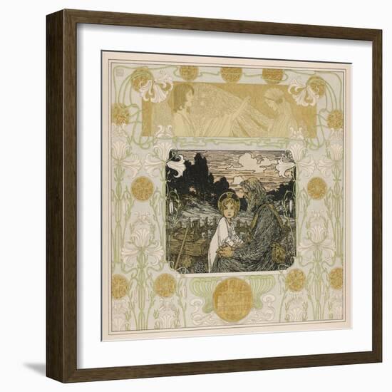 Joseph and Jesus-Heinrich Lefler-Framed Photographic Print