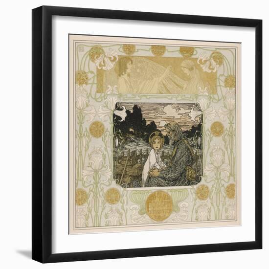 Joseph and Jesus-Heinrich Lefler-Framed Photographic Print