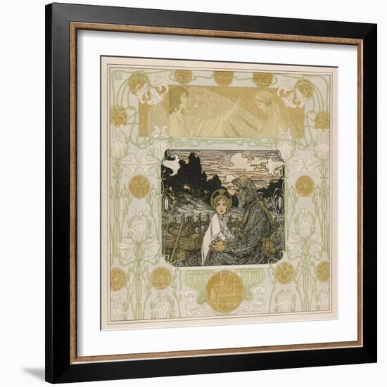 Joseph and Jesus-Heinrich Lefler-Framed Photographic Print