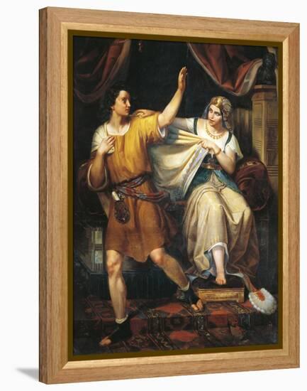 Joseph and Potiphar's Wife, 1852-Juan Urruchi-Framed Premier Image Canvas