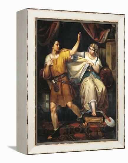 Joseph and Potiphar's Wife, 1852-Juan Urruchi-Framed Premier Image Canvas