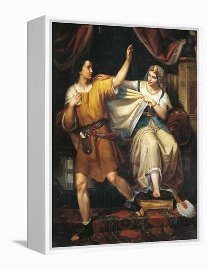 Joseph and Potiphar's Wife, 1852-Juan Urruchi-Framed Premier Image Canvas