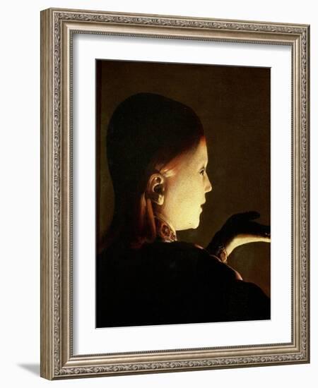 Joseph and the Angel, 1652-Georges de La Tour-Framed Giclee Print