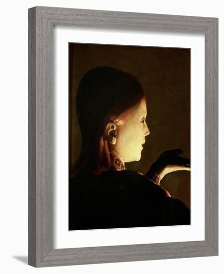 Joseph and the Angel, 1652-Georges de La Tour-Framed Giclee Print